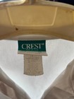 Crest Men s Basic White Lab Coat Style Button Front 3 Pockets Size Xl