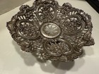 Antique German Heavily Detailed 800 Fine Silver Bowl Medallions Intricate Trim