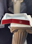 Vtg Budweiser Bow Tie Shape Melamine Advertising Ashtray -euc