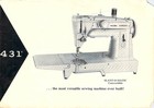 Singer 431 Convertible Slant-o-matic Instruction Manual - Wire Bound - Covers