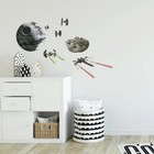 Star Wars Ships Peel   Stick Wall Decals Death Star Sticker Kids Room Decor Art 