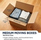Heavy Duty Corrugated Cardboard Moving Boxes For Shipping Packing Storage