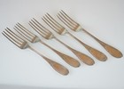 George Doty Coin Silver Forks  5  - Pattern Ggy2 C1835 - 182 9 Grams Coin Silver