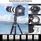 66 Inch Carbon Fiber Camera Tripod Portable Travel Tripod Monopod With Ball Head