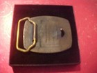 Wisconsin State Patrol 50 Th Anniversary Belt Buckle Gold New In Box