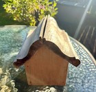 Handmade Wood Birdhouse     Rustic Reclaimed Roof