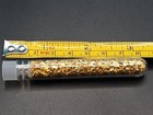 1 Vial Of 24 Karat Gold Flakes - 3  Long Vial - Free Shipping 