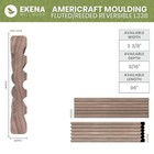 Ekena Millwork Wm338 - Americraft Fluted Or Reeded Reversible Solid Hardwood