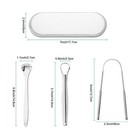 Tongue Scraper For Adults 100  Stainless Steel Tongue Cleaner With Travel Case