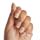 Kiss Salon Acrylic French Tip Press On Nails   chic Beats   Natural Nude  Short