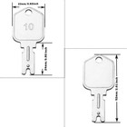 10pcs Forklift Ignition Key For Gradall Gehl Hyster Komatsu Yale Jlg Daewoo