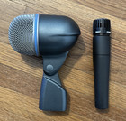 Shure Beta 52a   Sm57 Dynamic Drum Microphone Lot   Combo   New Shure Clip 
