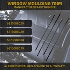 4pcs Window Weatherstrip Rubber Seal Compatible With 2011-2020 Window Trim Repl