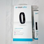 Fitbit Alta Black Fitness Activity Tracker Wristband bonus Teal Strap Bundle l 