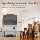 Automatic Cat Litter Box Self Cleaning - App Control  Open-design  Smart Health 