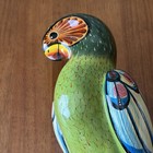 Vtg Ceramic Talavera Colorful Parrot Macaw Perch Mexico 16 5    Signed No Stand