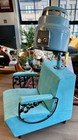 Vintage Swift Mid Century Retro Salon Hair Dryer Chair Turquoise Chrome Working
