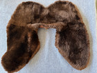 Lot Of 2 Vintage 1940s 50s Cream   Brown Fur Collars shoulder Pieces