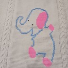 Baby Blanket And Pillow Matching Set Elephant Knit Infant Bedding Set Unisex
