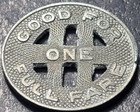 1924 Vintage Honolulu Rapid Transit Full Fare Token  zinc Variety  Us Seller