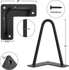 Smartstandard 6 Inch Heavy Duty Hairpin Furniture Legs  Metal Home Diy Projects 