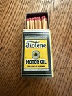 Antique Advertising Tin Litho Match Box Holder Tiolene Motor Oil 1920s Can Logo 