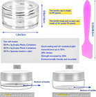 100 Pcs Empty Plastic Containers With Clear Lids Small Makeup Sample Containers