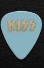 Kiss Bruce Kulick Blue Guitar Pick With Powder Gold Logo   Signature Asylum 1985