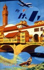 Twa Italy Florence 1951 Vintage Travel Poster Wall Art Print Lacano