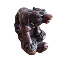 Chinese Exquisite Hand-carved Tiger-zodiac-lucky Stone Vintage Statue 