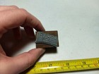 Vintage Letterpress Printing Block Fabric Fair Advertising Logo