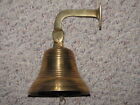 Vintage Heavy Brass Nautical Maritime Ships Bell W  Patina