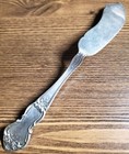 Meadow Rose By Wallace Watson Sterling Silver Master Butter Flat Handle