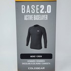 Under Armour Men s Medium Size Coldgear Base 2 0 Active Baselayer Shirt  Black