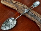 Sterling Silver Gorham No  44 Aesthetic Leaf   Ivy Tea Or Sugar Spoon  Mono R