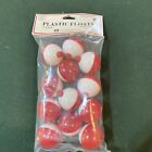 12 Fishing Bobbers 1 1 2 Inch 1 50  Round Floats Red White Snap On Float Bobber