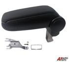 Fit For Audi A4 B6   B7 2002 - 2008 Black Pu Leather Arm Rest Center Console