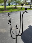 Mid Century Wrought Iron Floor Candelabra Candle Stand Mcm 53  Danish Modern
