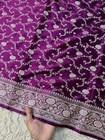 Banarasi Soft Mashru Silk Saree Zari Floral Jaal Weaving  Wedding Wear Saree