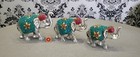 Set Of 3 Feng Shui Silver Elephant Trunk Statue Lucky Figurine Gift Home Decor