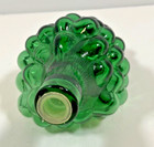 Vintage Emerald Green Glass Cluster Of Grapes Wine Decanter 7 