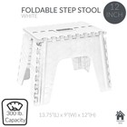 12  Folding Single Step Stool Plastic Carrying Handle Easily Folds Strong New