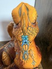 Windstone Editions Pena Dragon Turquoise Brown Gold Retired 1986 Vintage Read