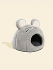 Guinea Pig Cave Bed Hidey House For Rabbits Hamster Plush Nest Pet Small Animal
