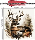 Paint By Numbers Kit For Adults Beginner deer Easy Paint By Number Kits Canvas  