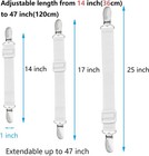 Adjustable Bed Sheet Straps bed Sheet Clips  Elastic Bed Fitted Sheet Holder