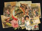 Group Of 22 Pcs Victorian Scrap   Trade Card Art 