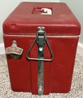 Vintage 1950 s Plastic   Vinyl Coca Cola Soda Cooler Working With Bottle Opener 