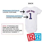 Personalized Chicago Cubs Gerber Baby Onesie   Cotton White Custom Bodysuit