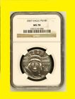 2007   100 1 Oz American Platinum Eagle Ngc Ms 70 Brown Rare No W Label Pictured